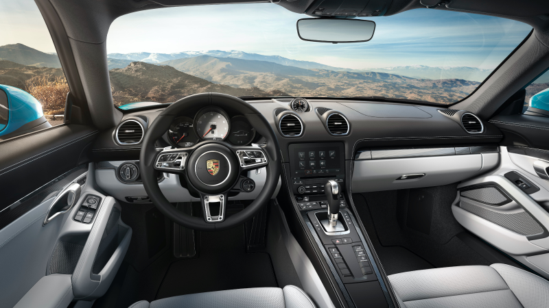 I’m sure there are some extra bits you could leave off in this 718 Cayman. Photo credit: Porsche